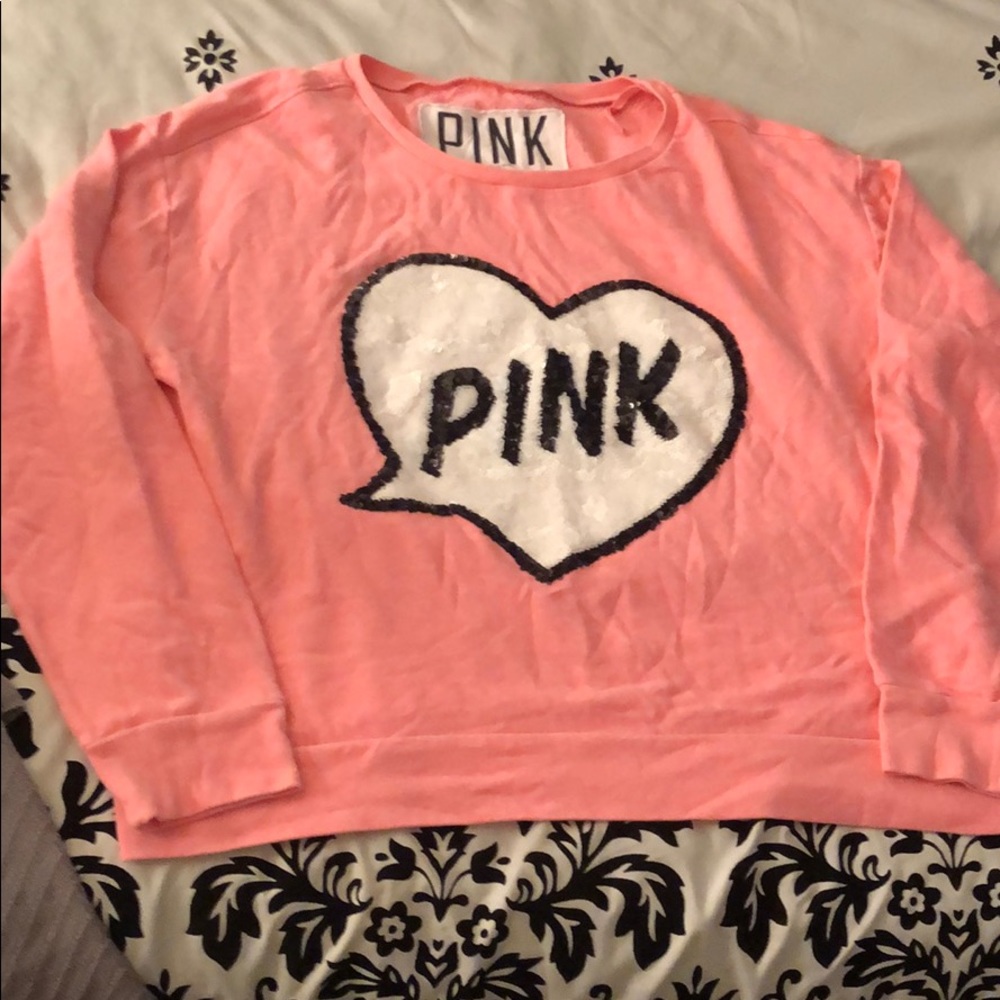 VS PINK Sequin Long Sleeve